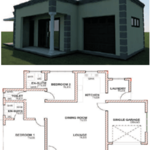 2 bedroom lounge kitchen garage pl14 1686753896