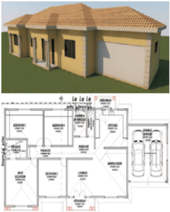4 bedroom Dining Lounge Kitchen Dbl Garage PL36