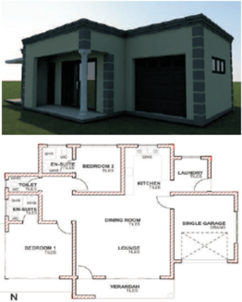 2 bedroom lounge kitchen garage pl14 1686753896