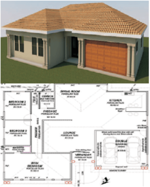 3 Bedroom Dining Lounge Kitchen Dbl Garage PL31