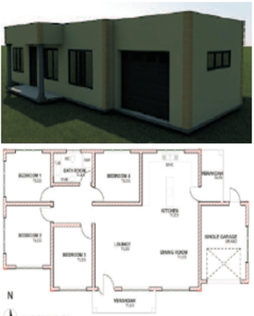 4 Bedroom Dining Lounge Kitchen Garage PL35