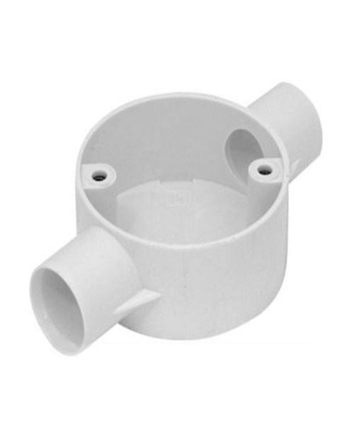 Conduit 2 Way Through Pvc box
