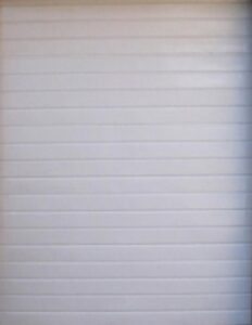 Slated Aluzinc Steel Door White