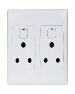 Socket Outlet Double 4x4