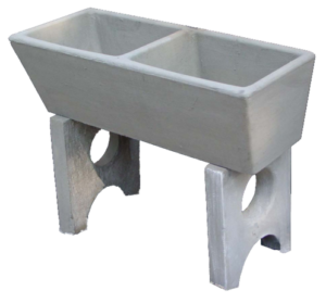 Wash Trough Concrete Double