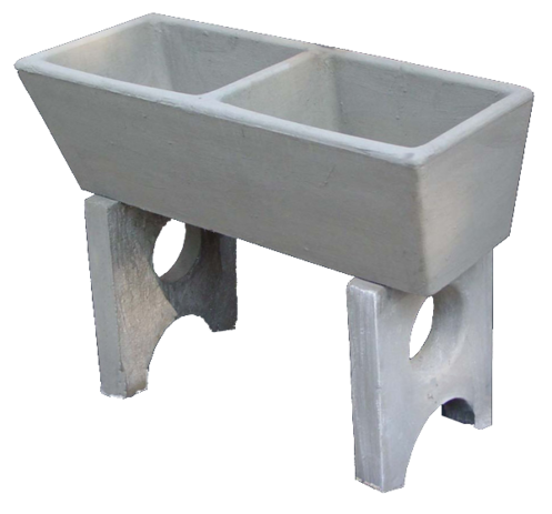WASH TROUGH CONCRETE DOUBLE