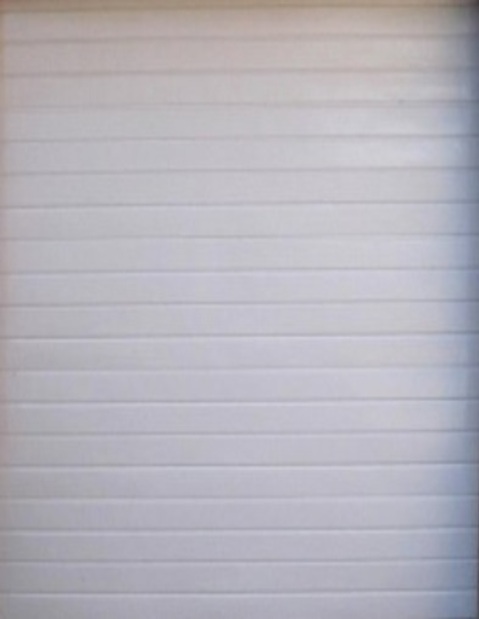 Aluzinc Steel Door Slated White