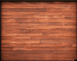 Meranti Slated Garage Door